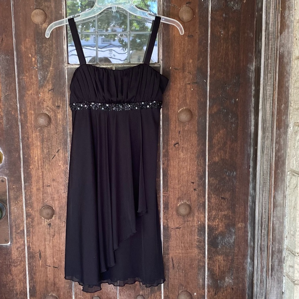 Y2K 90s Spaghetti Strap Ruched Bodice Dress